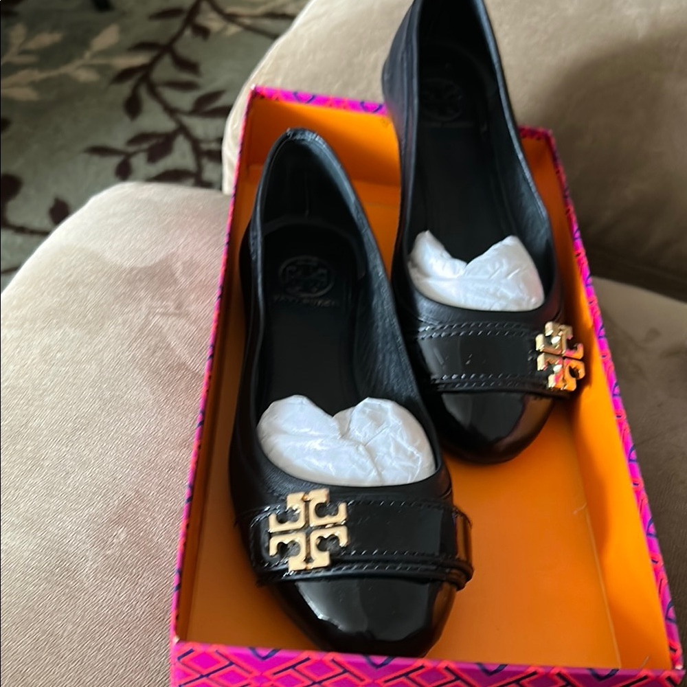 Tory Burch Black Women's Flats